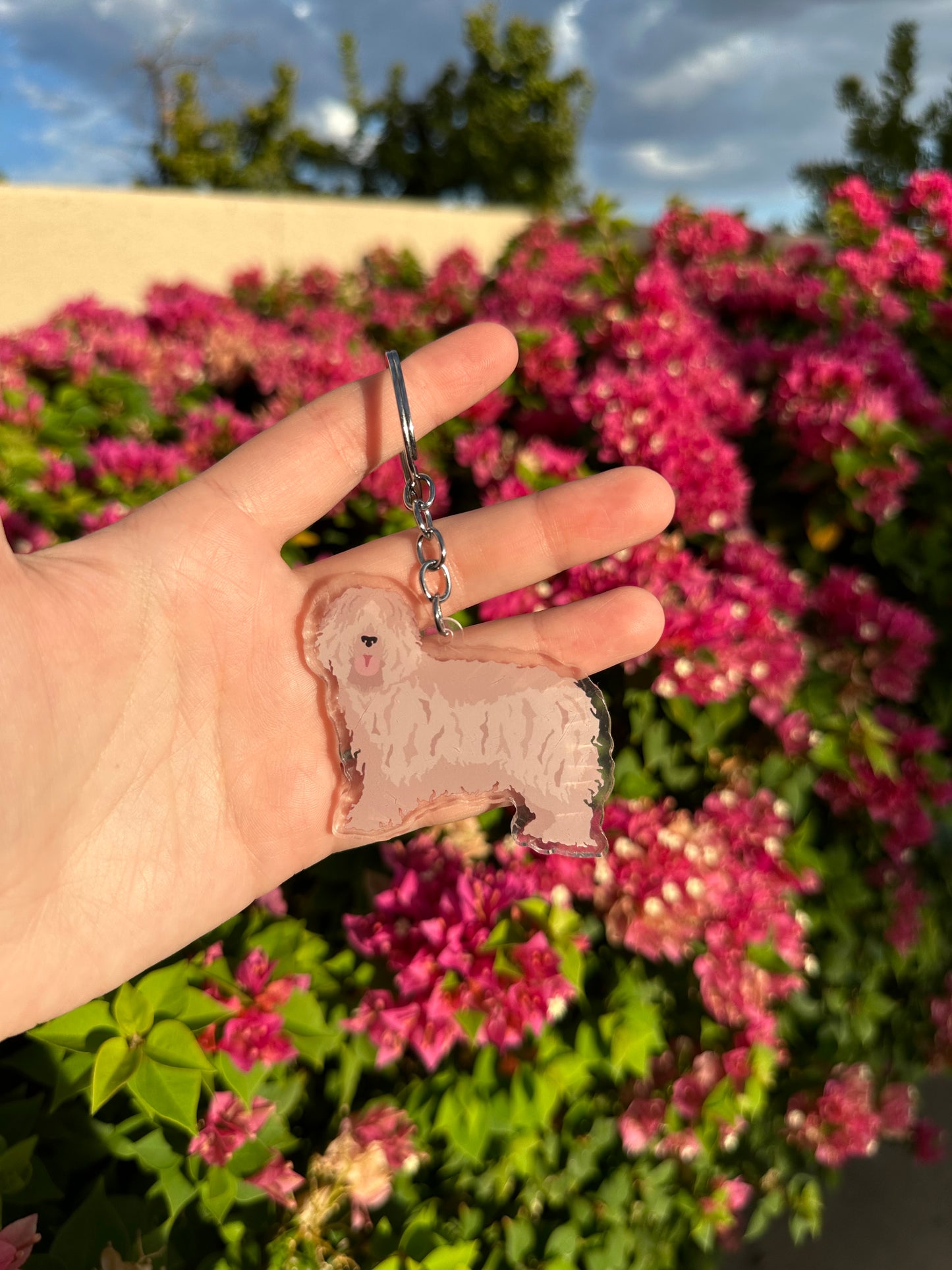 Bergamasco Dog 2.5in Acrylic Keychain