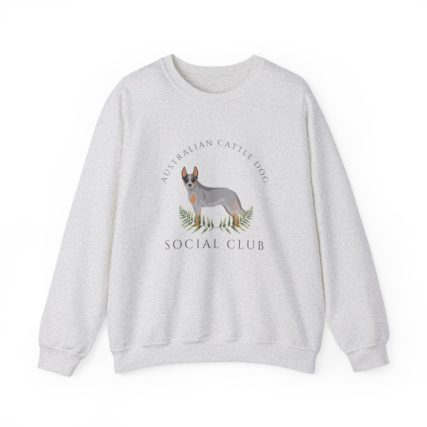 Australian Cattle Dog Social Club Unisex Heavy Blend Crewneck Sweatshirt, Dog Mom Gift