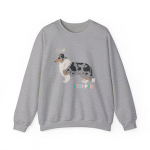 Rough Collie Dog Show Stopper Unisex Heavy Blend Crewneck Sweatshirt,Dog Mom Gift