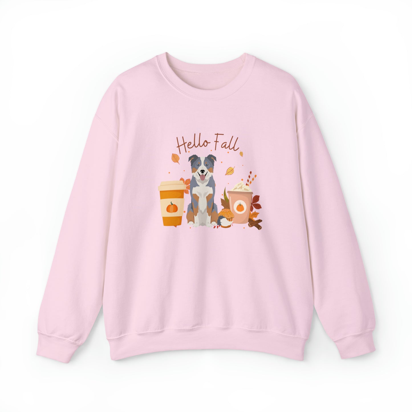 Border Collie Dog Fall Halloween Unisex Heavy Blend Crewneck Sweatshirt