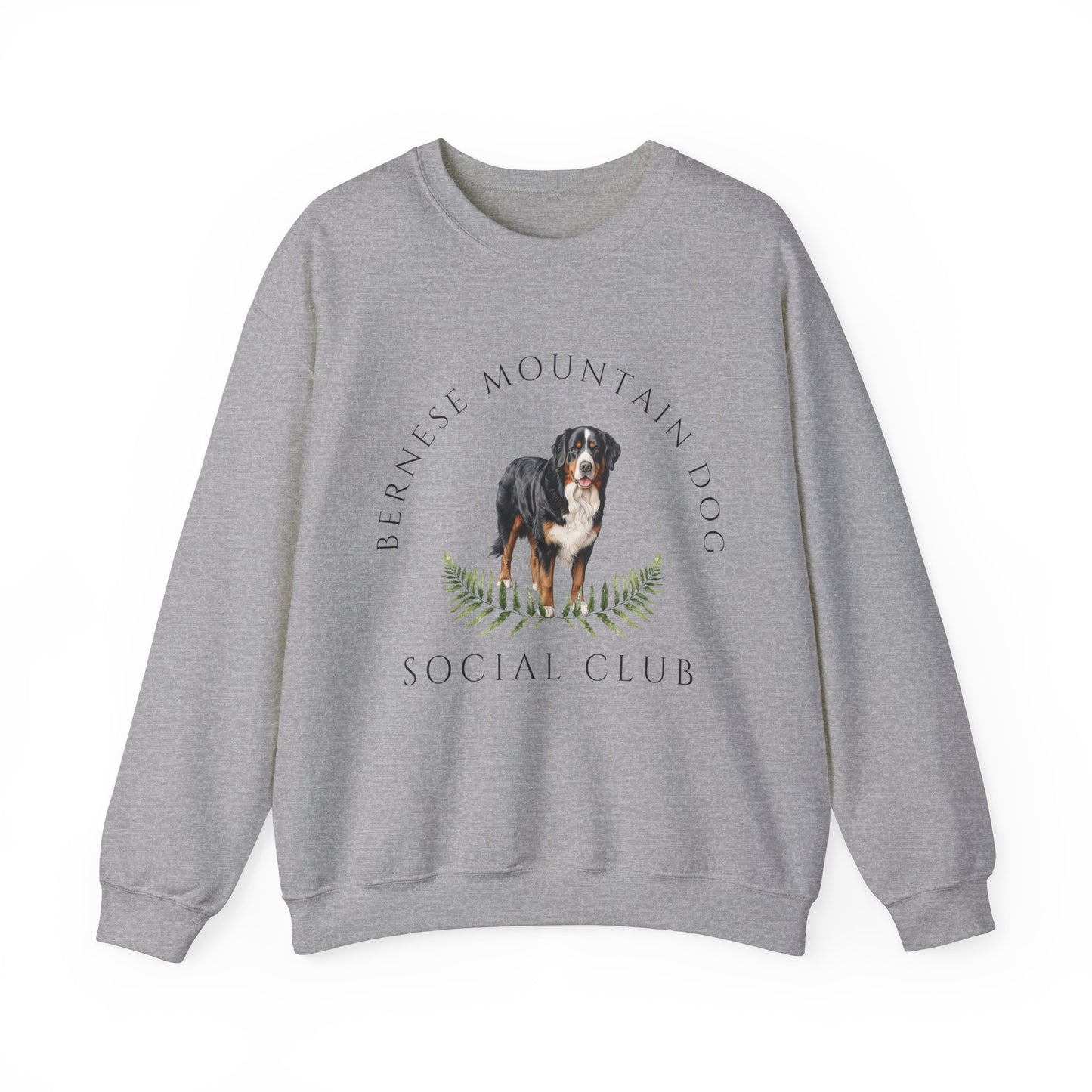 Bernese Mountain Dog Social Club Unisex Heavy Blend Crewneck Sweatshirt, Bernese Dog Mom Gift