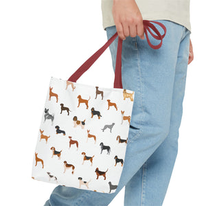 AKC Hound Dog Group Tote Bag, Dog Mom Gift