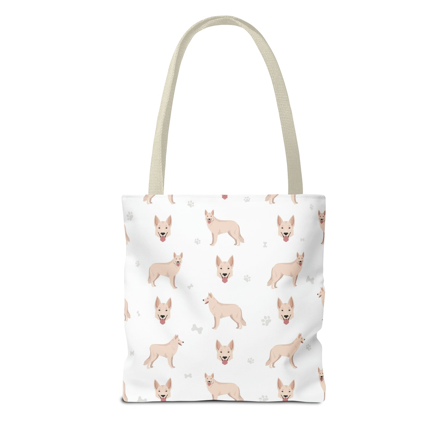 White Swiss Shepherd Dog Tote Bag, Pyrenees Dog Mom Gift