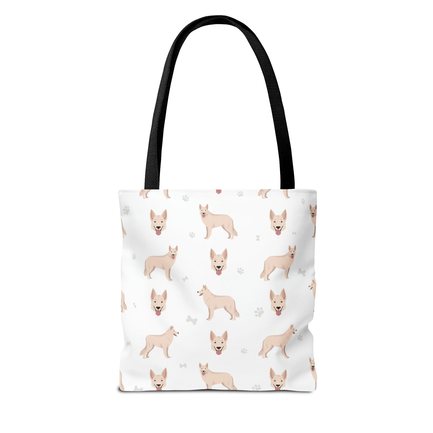 White Swiss Shepherd Dog Tote Bag, Pyrenees Dog Mom Gift