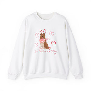 Collie Dog Valentines Day Unisex Heavy Blend Crewneck Sweatshirt