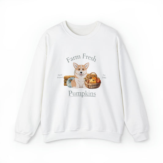 Pembroke Welsh Corgi Dog Fall Halloween Unisex Heavy Blend Crewneck Sweatshirt