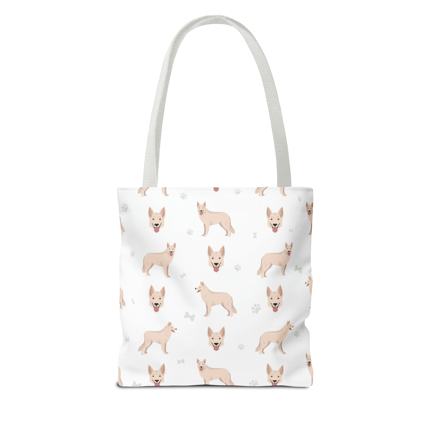 White Swiss Shepherd Dog Tote Bag, Pyrenees Dog Mom Gift