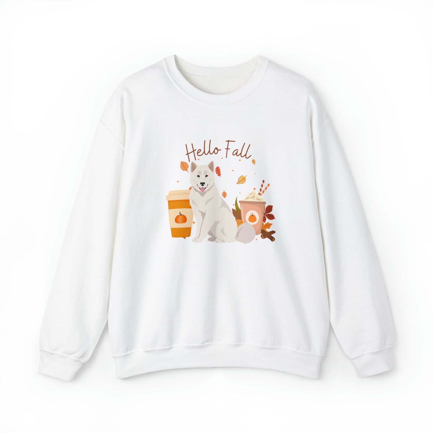 Canadian Inuit Dog Fall Halloween Unisex Heavy Blend Crewneck Sweatshirt