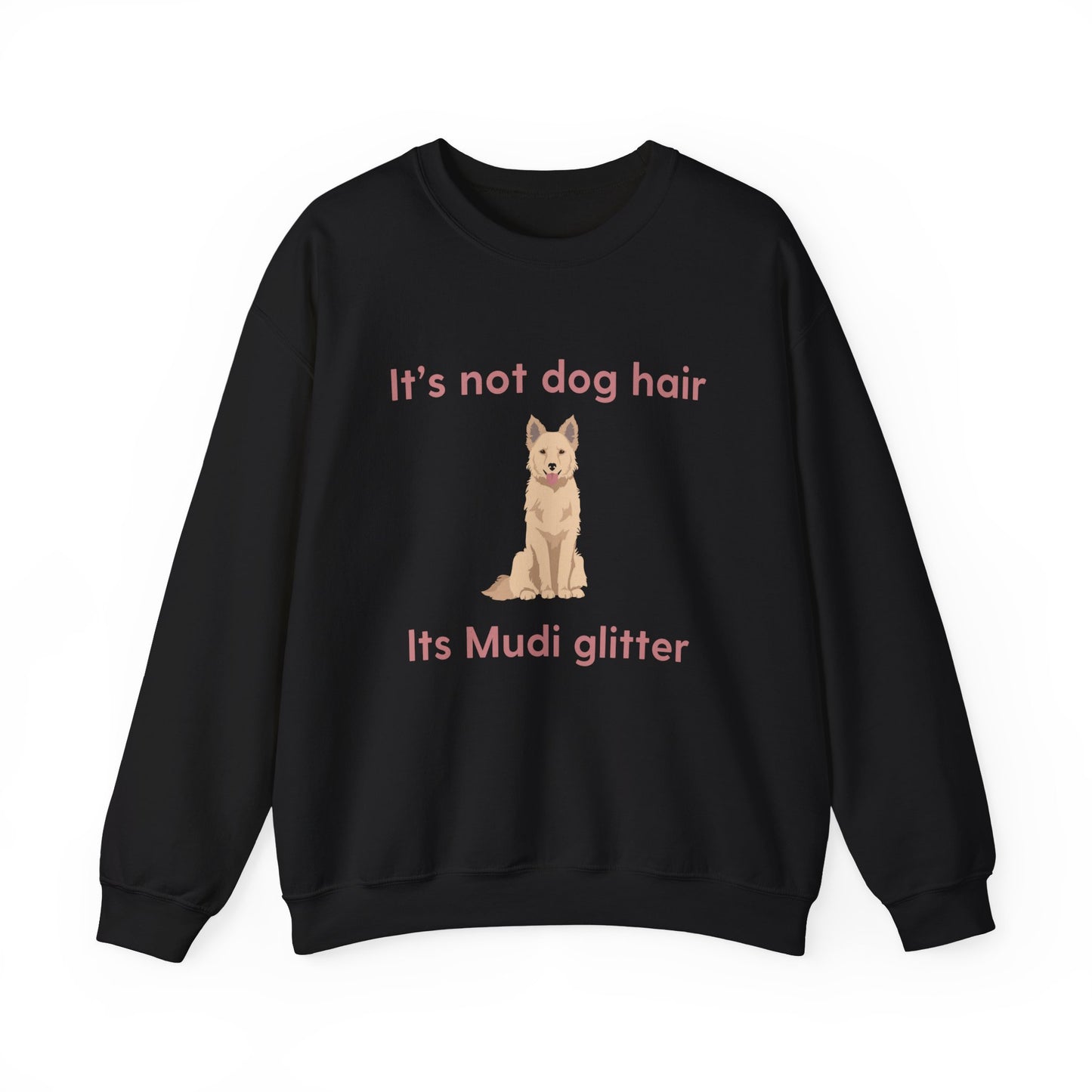 Mudi Dog Glitter Funny Unisex Heavy Blend Crewneck Sweatshirt, Mudi Mom, Mudi Gift, Mudi Lover