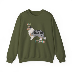 Rough Collie Dog Show Stopper Unisex Heavy Blend Crewneck Sweatshirt,Dog Mom Gift