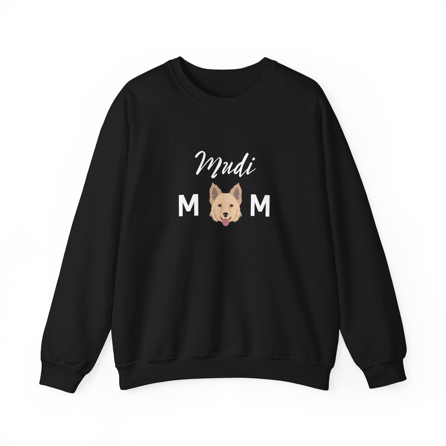 Mudi Dog Mom Funny Unisex Heavy Blend Crewneck Sweatshirt