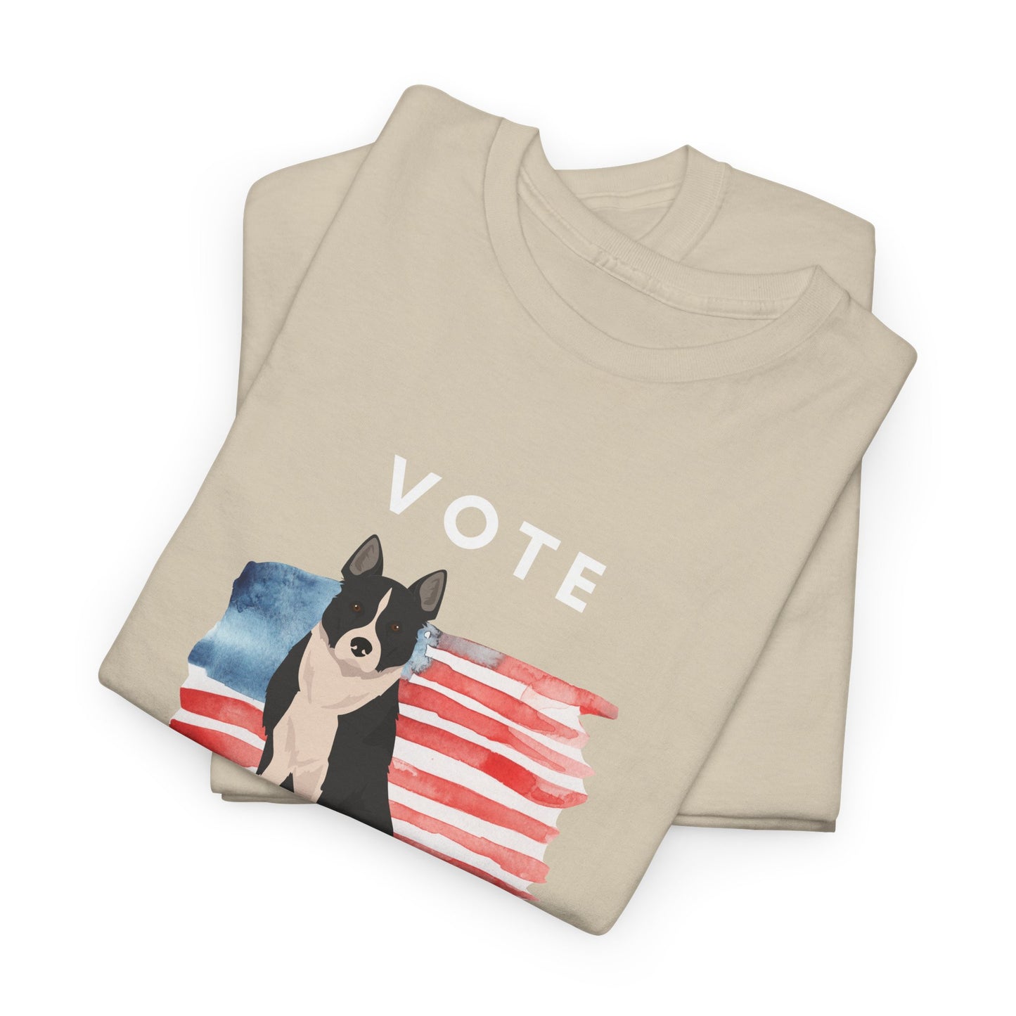 Karelian Bear Dog Vote 2024, Election Unisex Heavy Cotton Tee, Dog Mom Gift, AKC