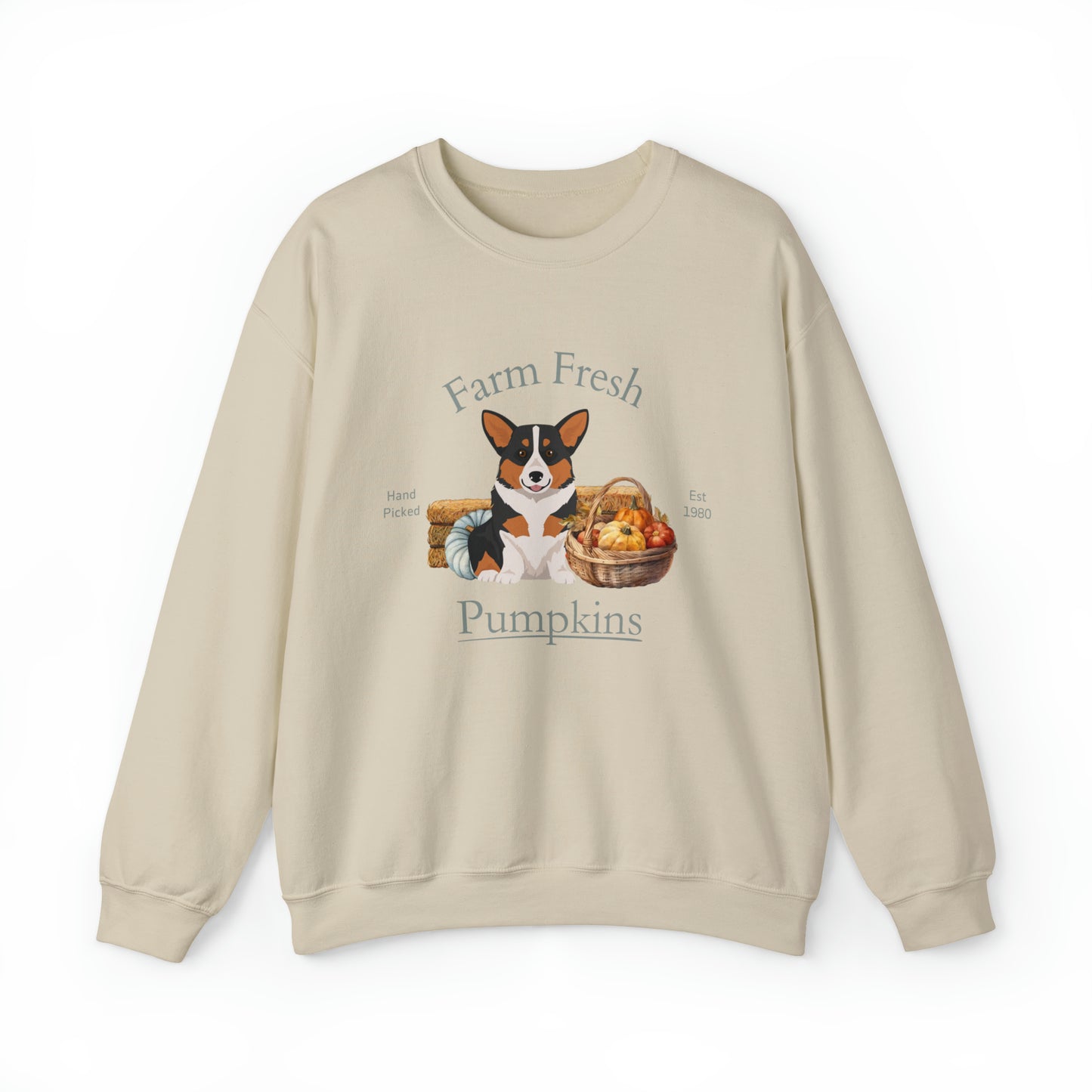 Pembroke Welsh Corgi Dog Fall Halloween Unisex Heavy Blend Crewneck Sweatshirt