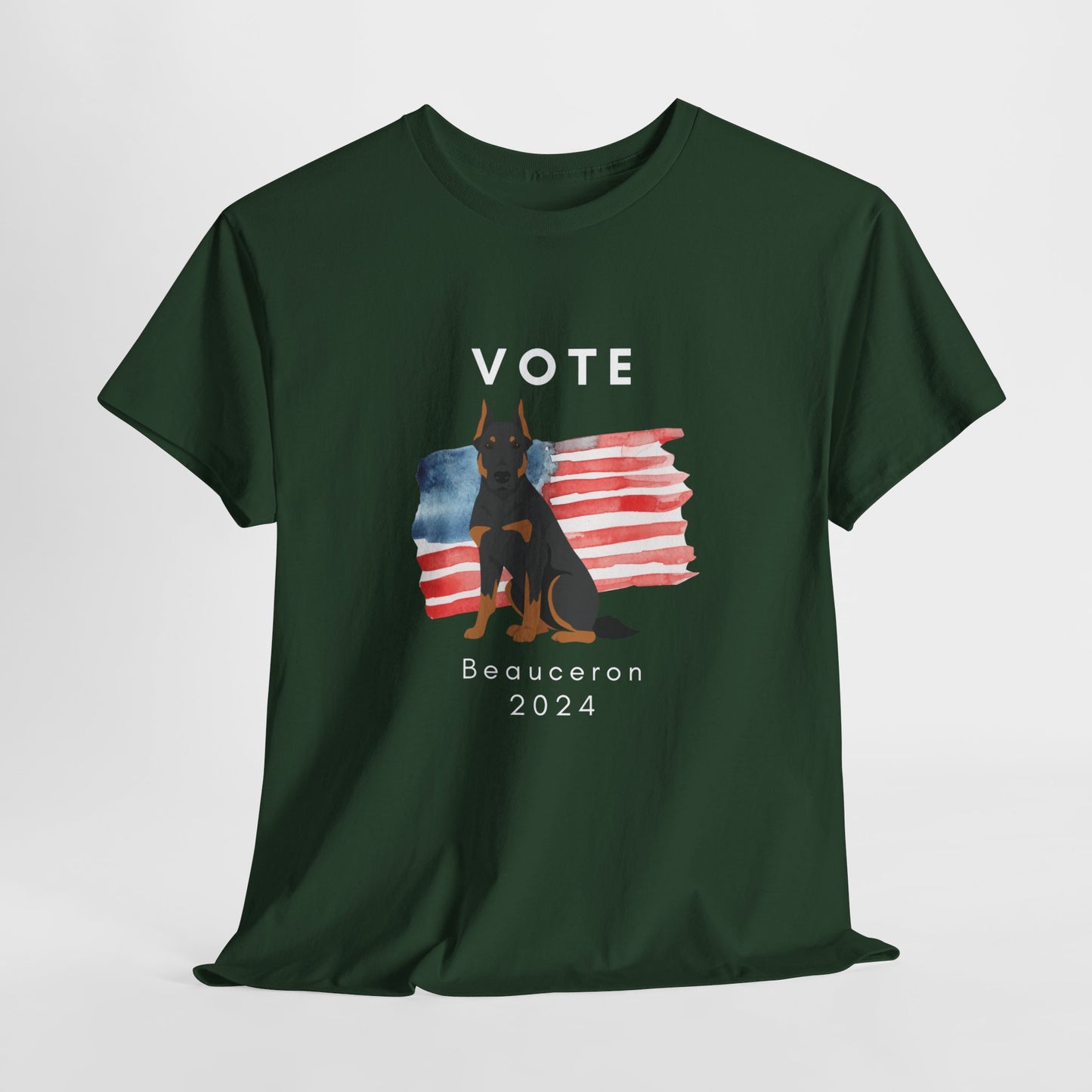 Beauceron Dog Vote 2024, Election Unisex Heavy Cotton Tee, Dog Mom Gift, AKC