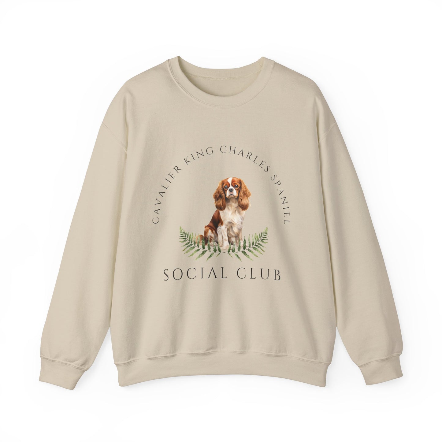 Cavalier King Charles Spaniel Dog Social Club Unisex Heavy Blend Crewneck Sweatshirt, Cavalier Dog Mom Gift