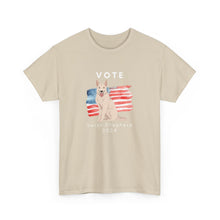 Load image into Gallery viewer, White Swiss Shepherd Dog Vote 2024, Election Unisex Heavy Cotton Tee, Dog Mom Gift, AKC
