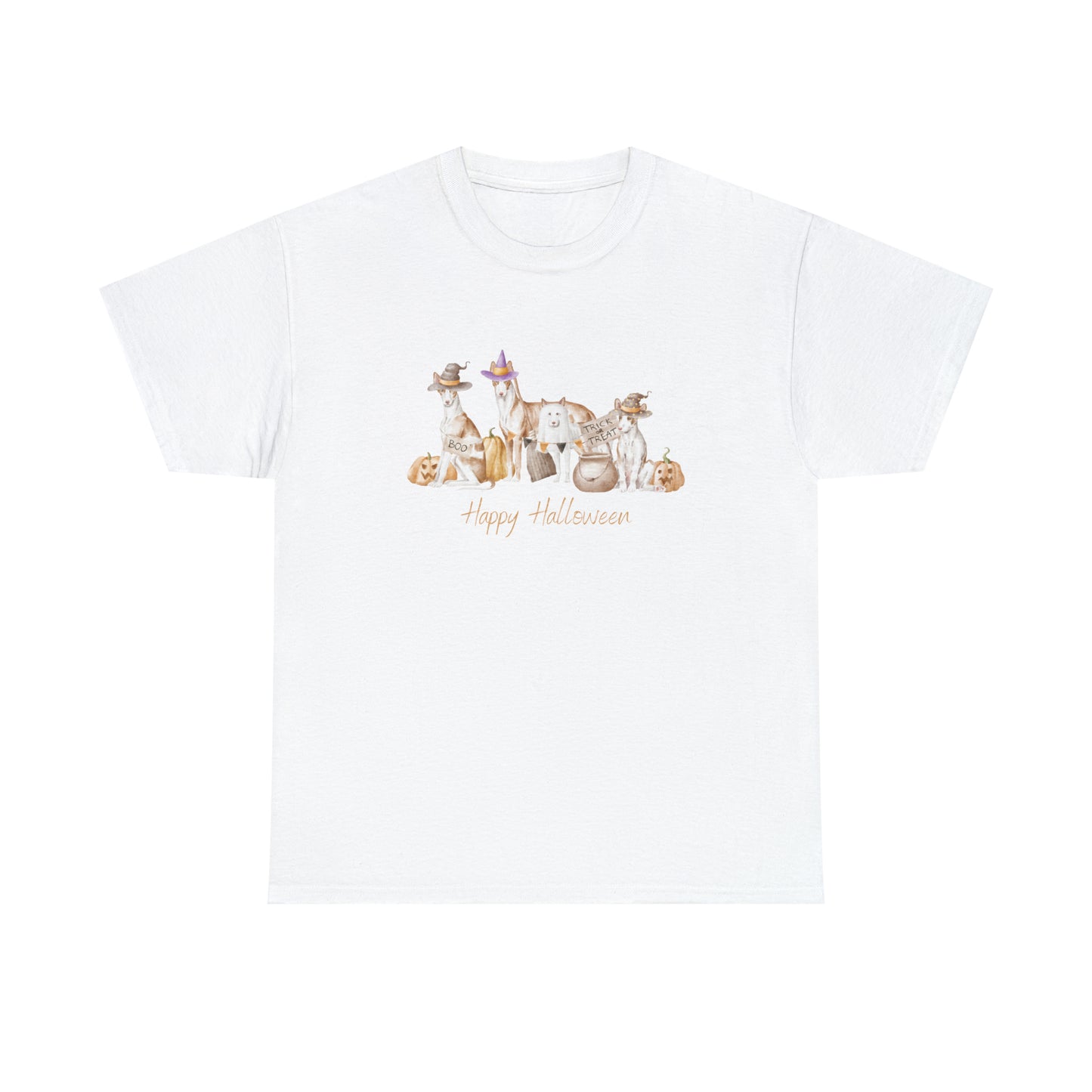 Ibizan Hound Dog Halloween Unisex Heavy Cotton Tee