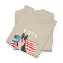 Load image into Gallery viewer, Welsh Sheepdog Dog Vote 2024, Election Unisex Heavy Cotton Tee, Dog Mom Gift, AKC
