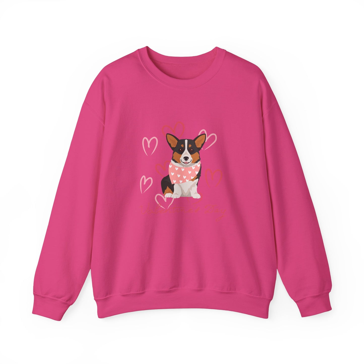 Pembroke Welsh Corgi Dog Valentines Day Unisex Heavy Blend Crewneck Sweatshirt