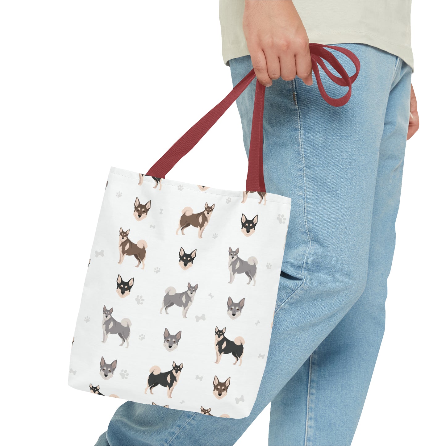 Swedish Elkhound Dog Tote Bag, Pyrenees Dog Mom Gift