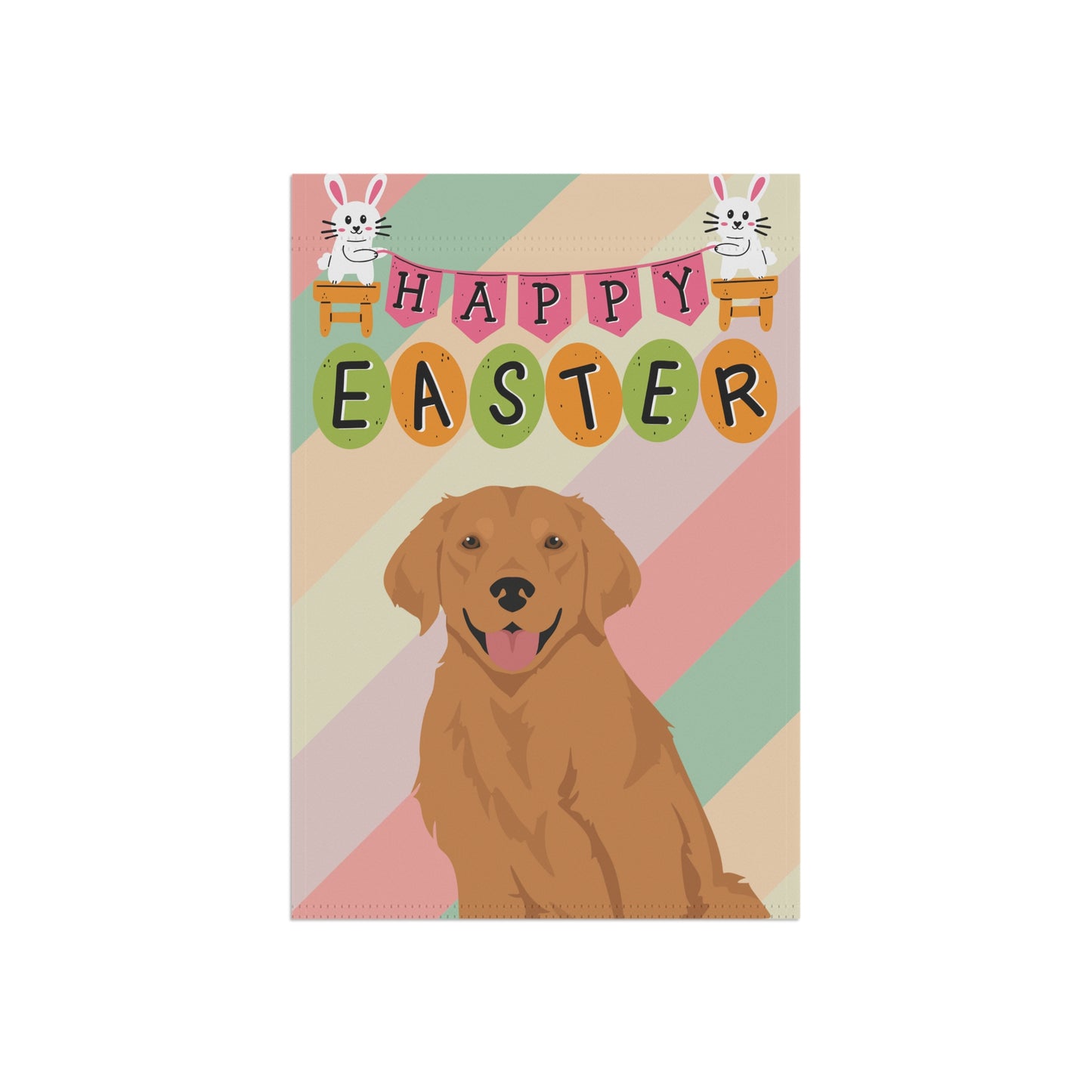 Golden Retriever Dog Easter Garden Flag