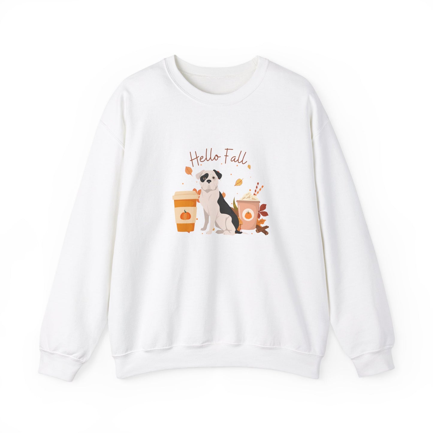 American Bulldog Dog Fall Unisex Heavy Blend Crewneck Sweatshirt