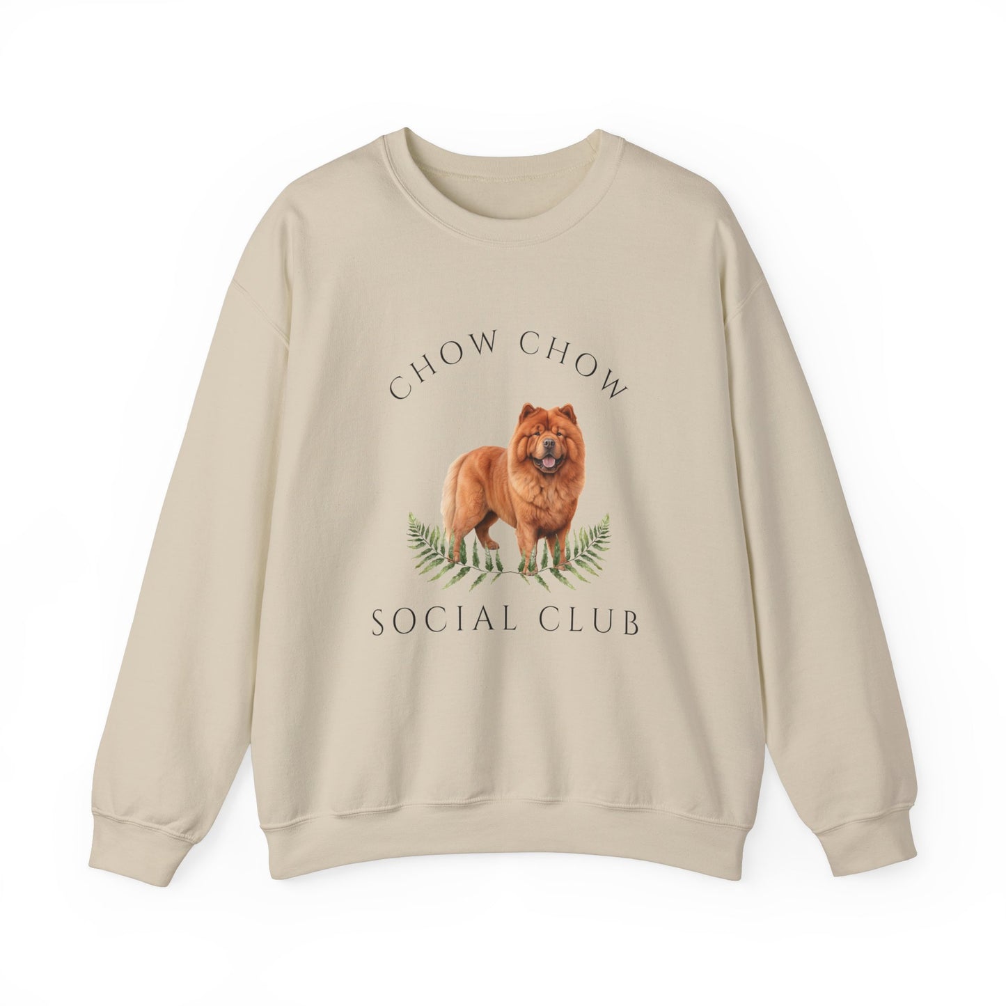 Chow Chow Dog Social Club Unisex Heavy Blend Crewneck Sweatshirt, Chow Dog Mom Gift