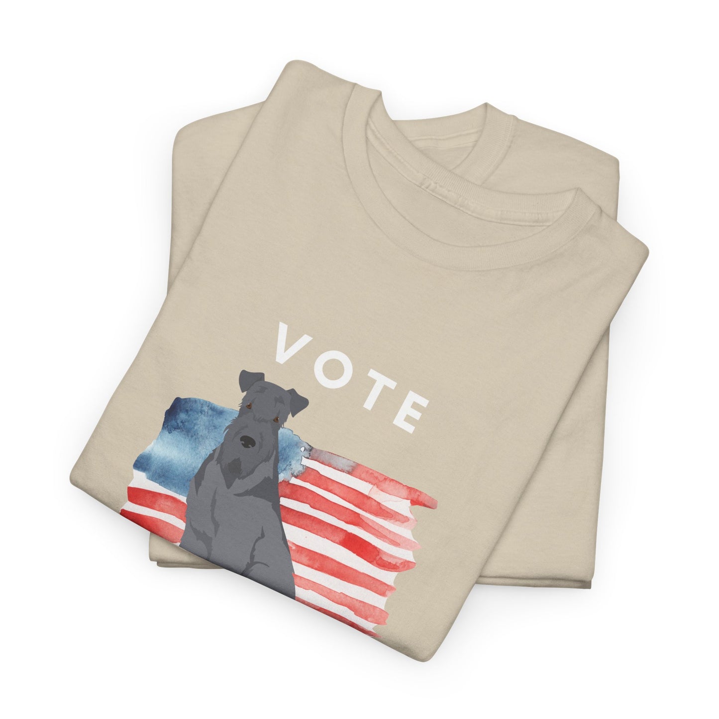 Kerry Blue Terrier Dog Vote 2024, Election Unisex Heavy Cotton Tee, Dog Mom Gift, AKC