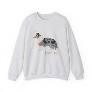 Rough Collie Dog Show Stopper Unisex Heavy Blend Crewneck Sweatshirt,Dog Mom Gift