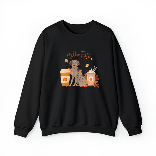 Catahoula Leopard Dog Fall Halloween Unisex Heavy Blend Crewneck Sweatshirt