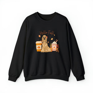 Afghan Hound Dog Fall Halloween Unisex Heavy Blend Crewneck Sweatshirt