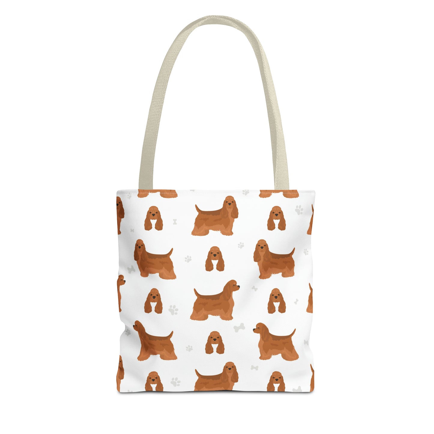 American Cocker Spaniel Dog Tote Bag, Cocker Spaniel Dog Mom Gift