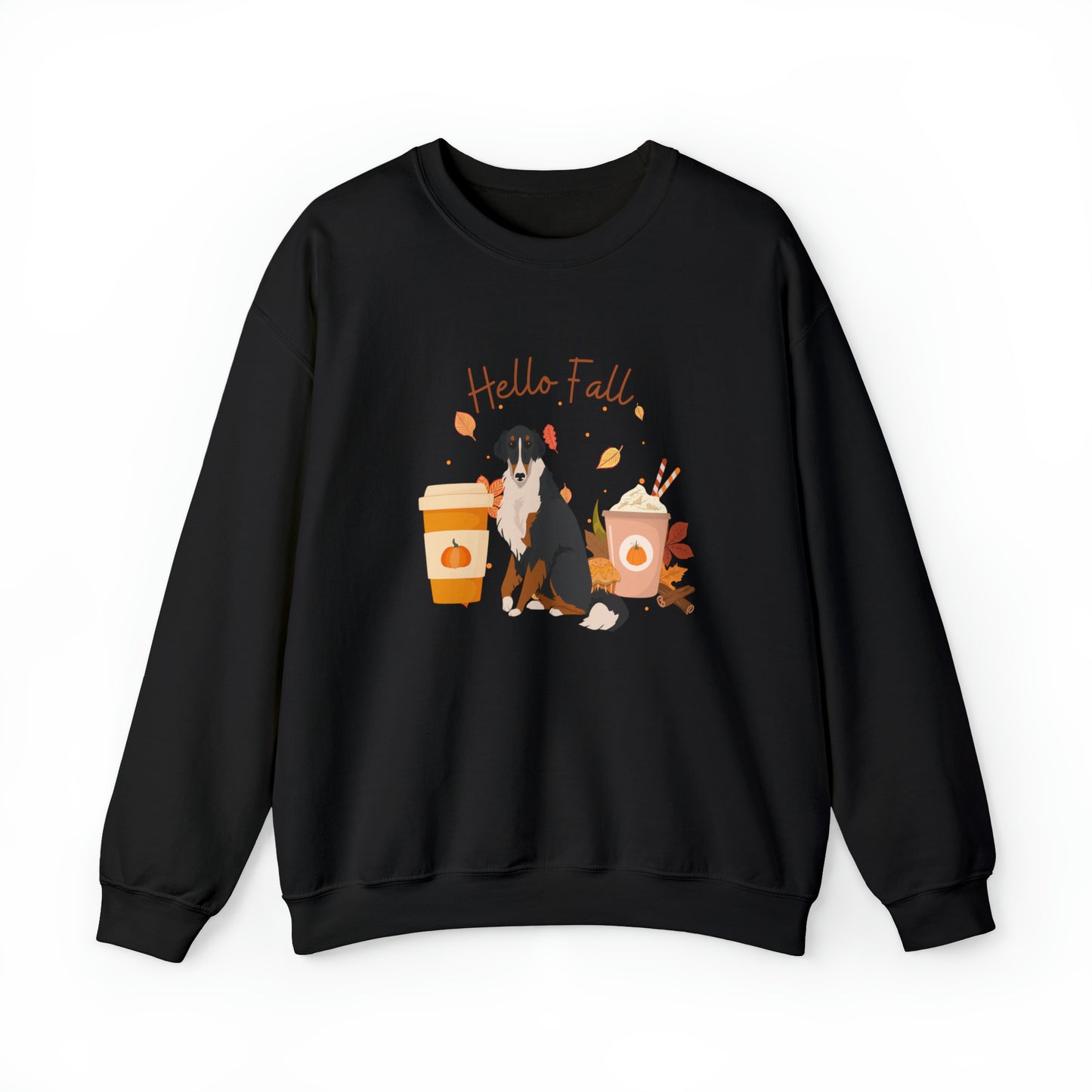 Borzoi Dog Fall Halloween Unisex Heavy Blend Crewneck Sweatshirt