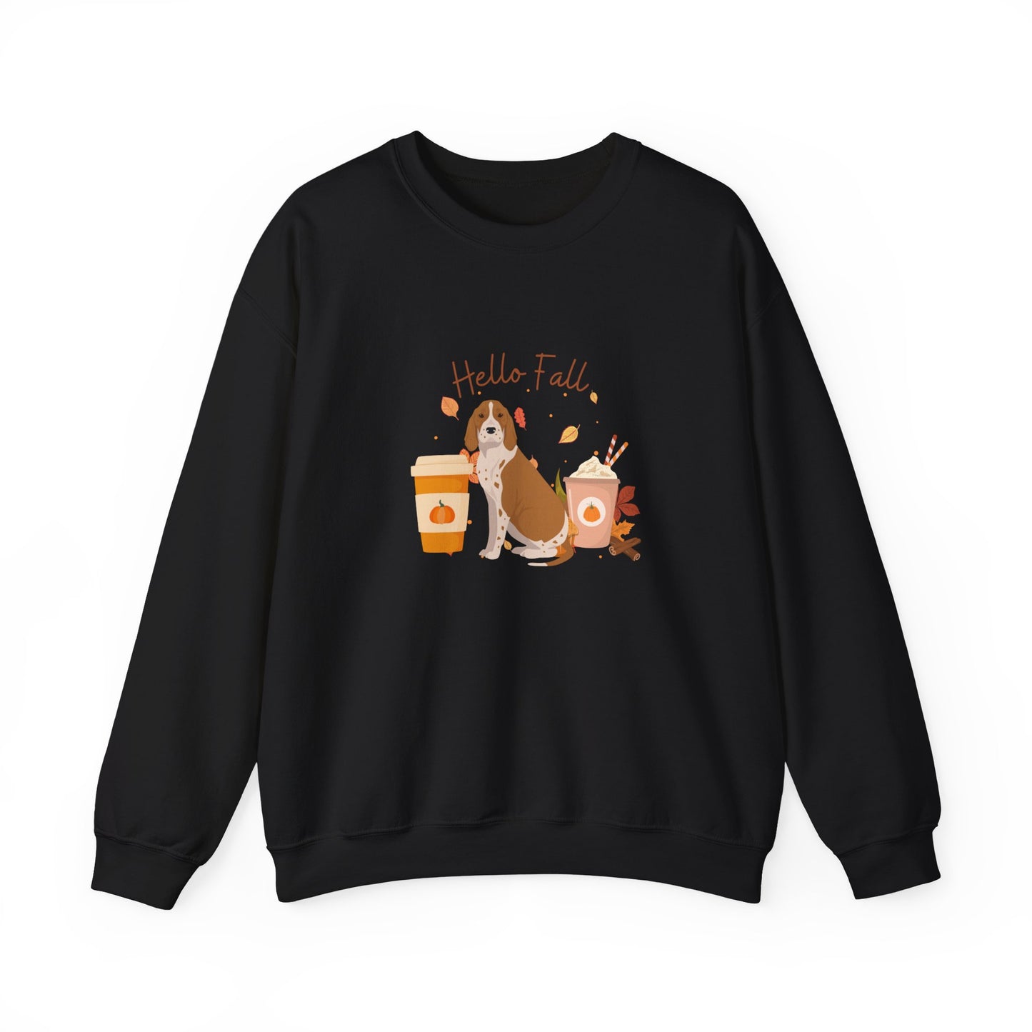 American English Coonhound Dog Fall Unisex Heavy Blend Crewneck Sweatshirt