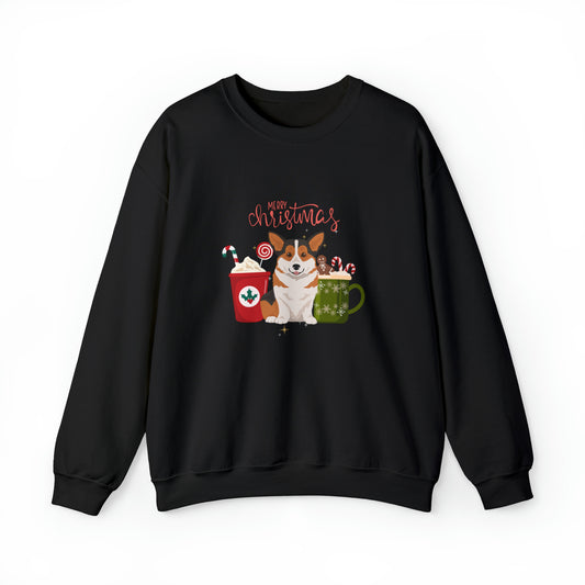 Pembroke Welsh Corgi Dog Christmas Unisex Heavy Blend Crewneck Sweatshirt