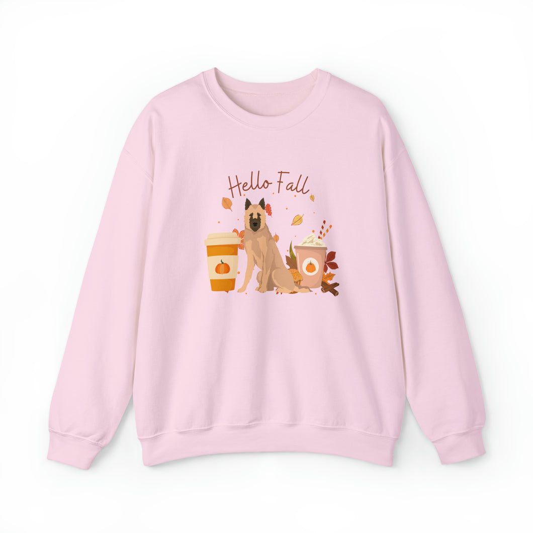 Belgian Lakenois Dog Fall Halloween Unisex Heavy Blend Crewneck Sweatshirt