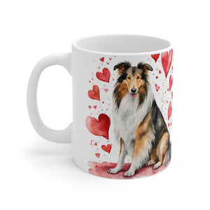 Collie Dog Ceramic Mug 11oz, Collie Mom, Collie Lover, Collie Gift