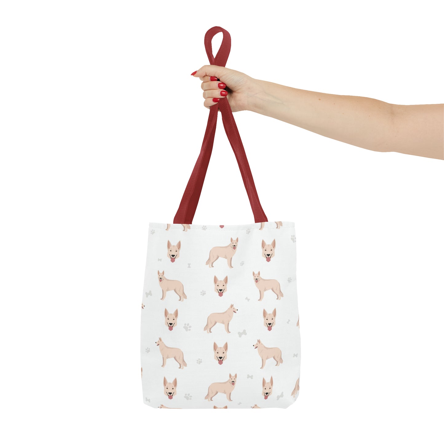 White Swiss Shepherd Dog Tote Bag, Pyrenees Dog Mom Gift