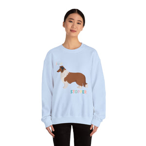 Collie Dog Show Stopper Unisex Heavy Blend Crewneck Sweatshirt,Dog Mom Gift