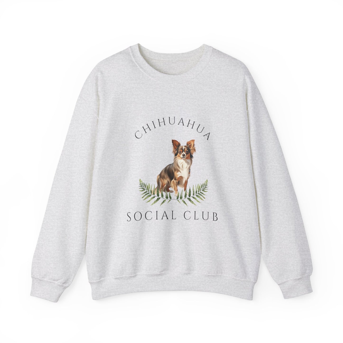 Chihuahua Dog Social Club Unisex Heavy Blend Crewneck Sweatshirt, Chihuahua Dog Mom Gift