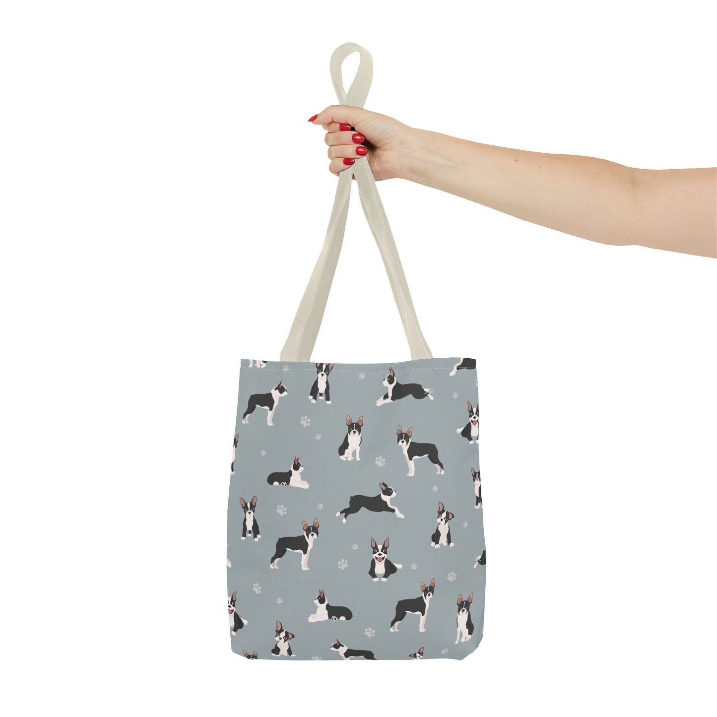 Boston Terrier Dog Tote Bag, Terrier Dog Mom Gift