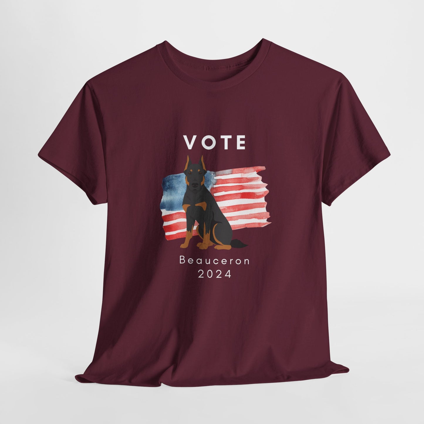 Beauceron Dog Vote 2024, Election Unisex Heavy Cotton Tee, Dog Mom Gift, AKC