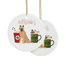 Load image into Gallery viewer, Belgian Lakenois Dog Ceramic Ornament
