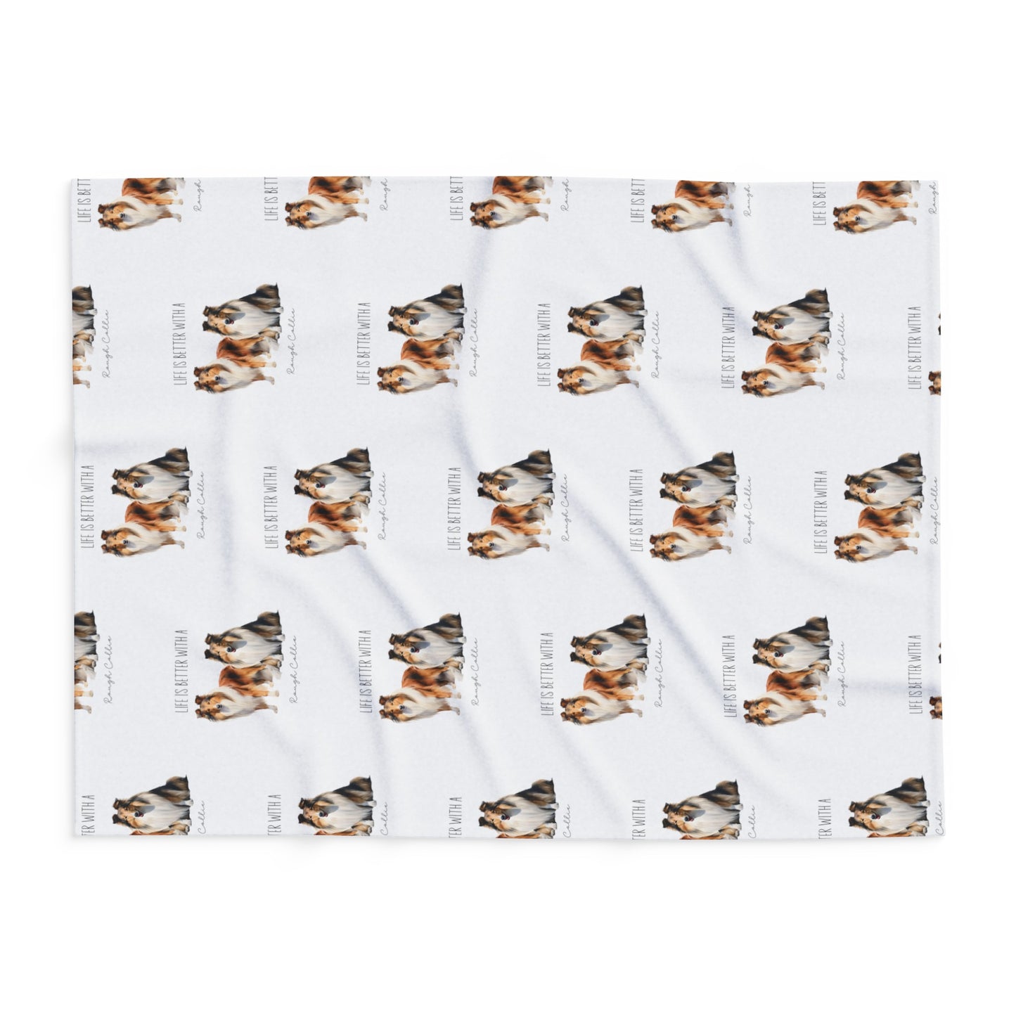 Collie Dog Arctic Fleece Blanket, Dog Mom Gift, life is better with a collie