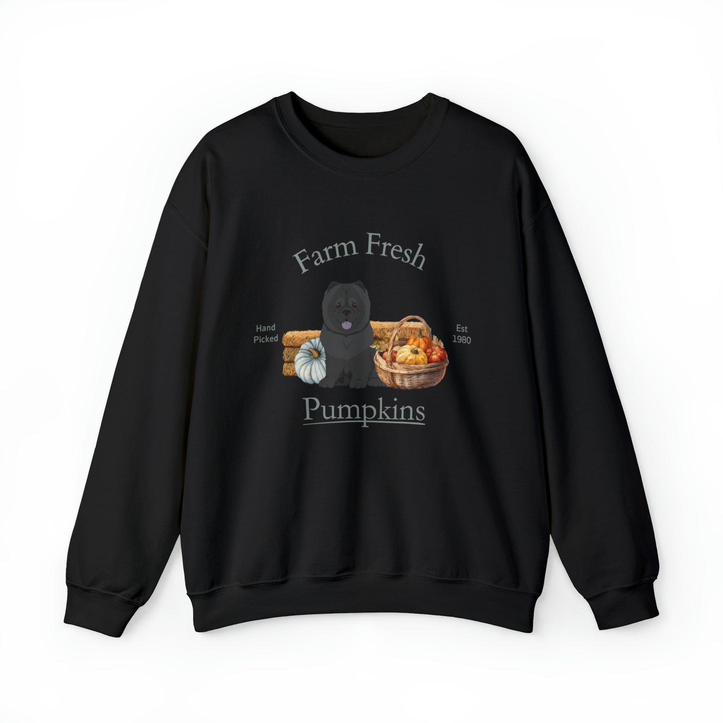 Chow Chow Dog Fall Halloween Unisex Heavy Blend Crewneck Sweatshirt