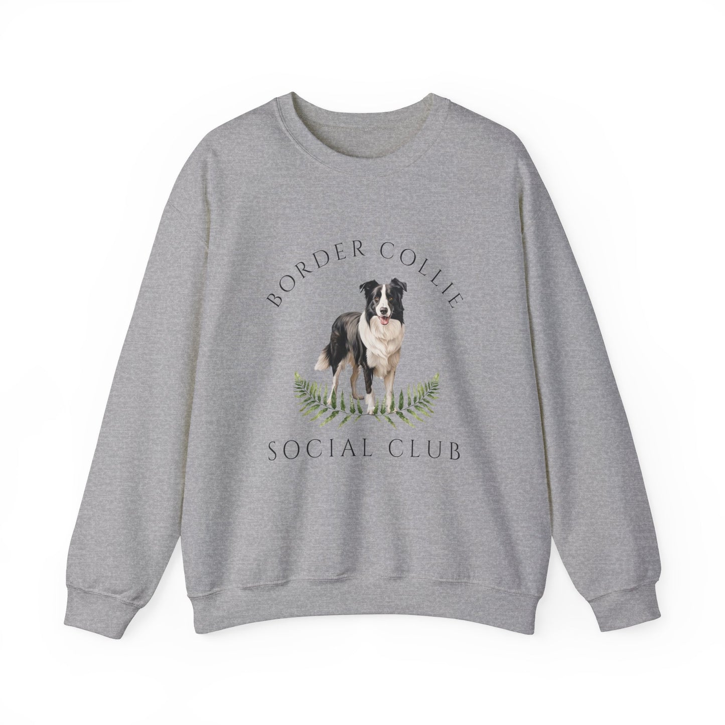 Border Collie Dog Social Club Unisex Heavy Blend Crewneck Sweatshirt, Border Collie Dog Mom Gift