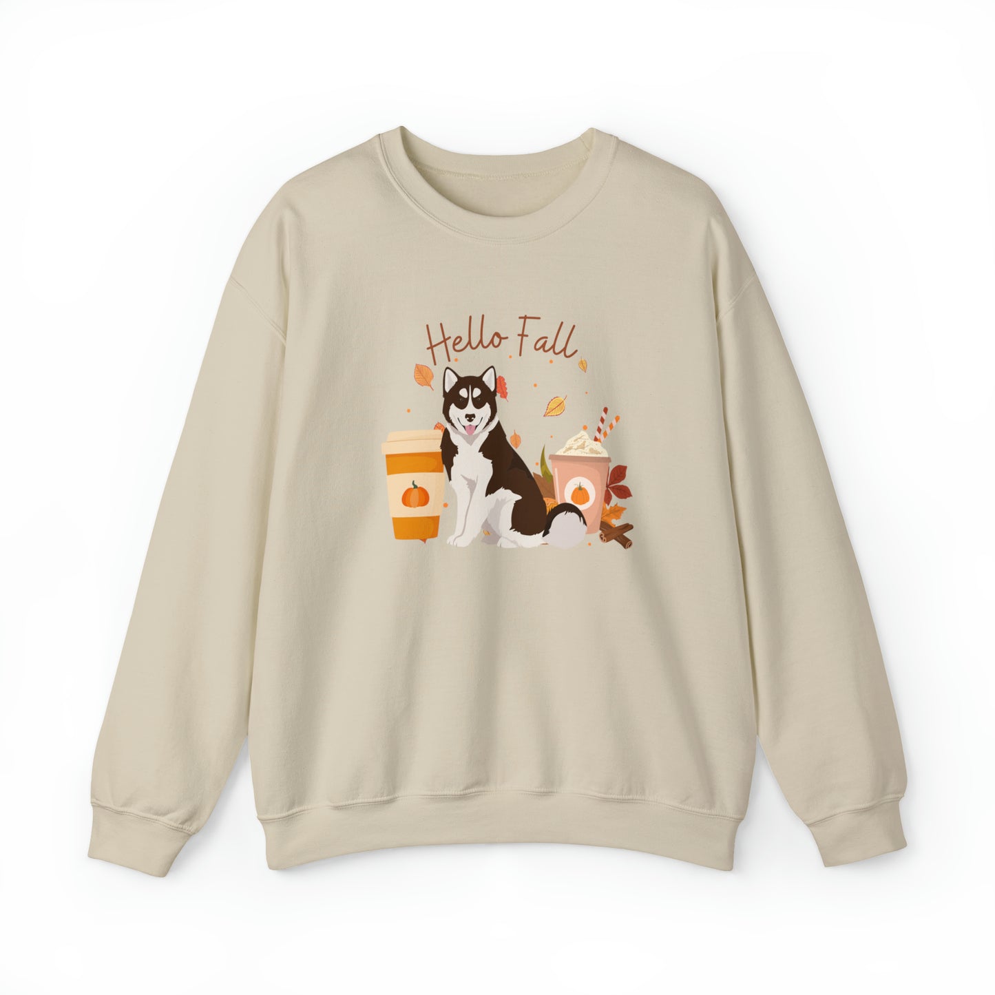 Canadian Inuit Dog Fall Halloween Unisex Heavy Blend Crewneck Sweatshirt