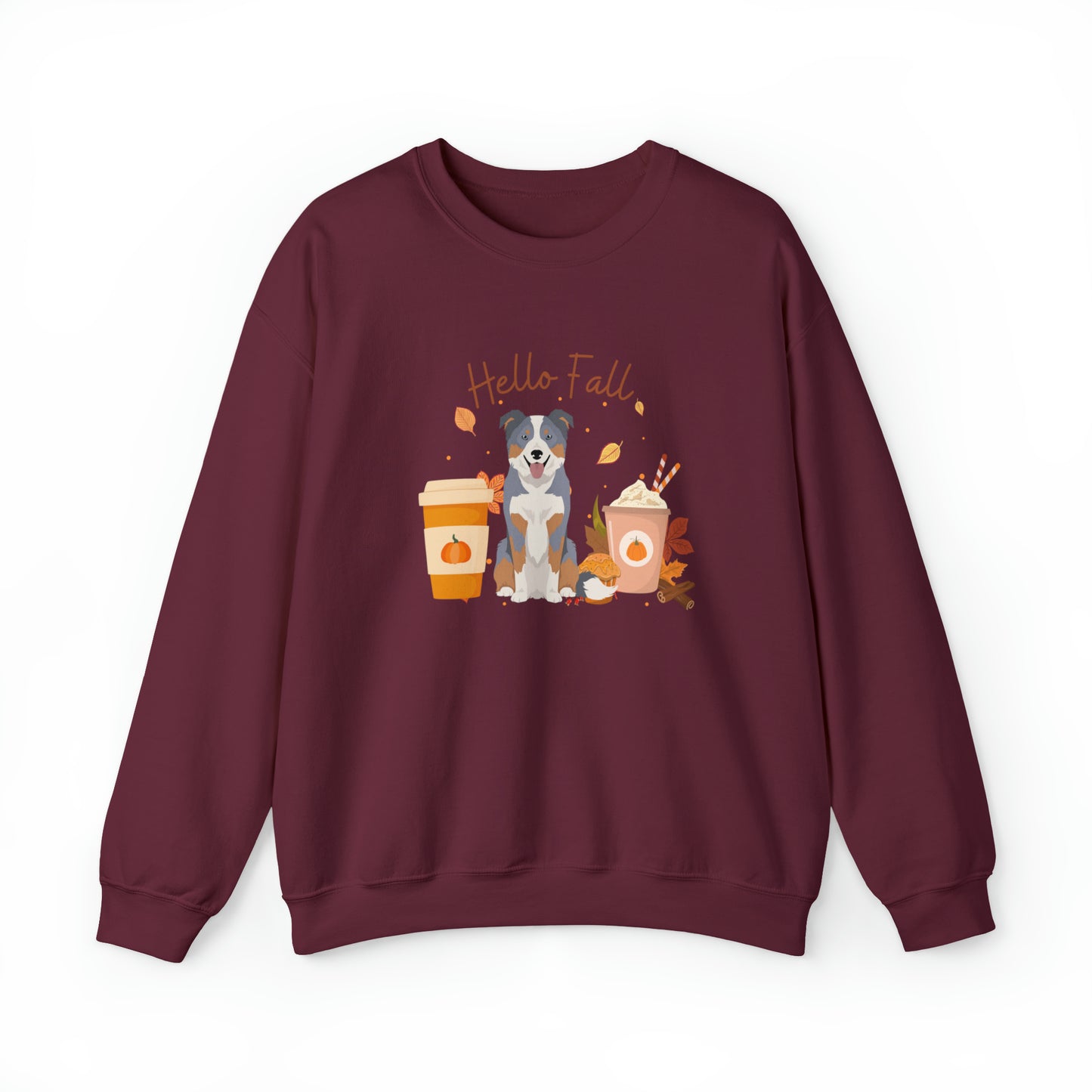 Border Collie Dog Fall Halloween Unisex Heavy Blend Crewneck Sweatshirt