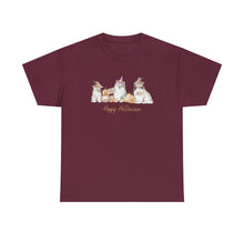 Load image into Gallery viewer, Shetland Sheepdog Dog Halloween Unisex Heavy Cotton Tee
