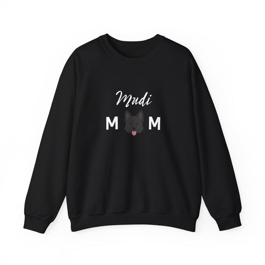 Mudi Dog Mom Funny Unisex Heavy Blend Crewneck Sweatshirt